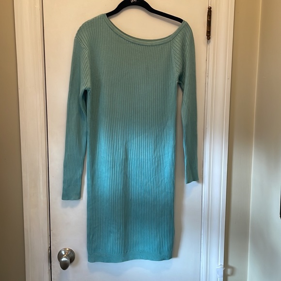 Fashion Nova Mint Knit Dress Medium - Picture 4 of 8